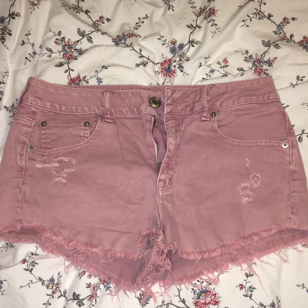 SOLD           American eagle distressed shorts